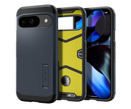 Etui do telefonów SPIGEN Tough Armor do Google Pixel 9 / Pixel 9 Pro Metal Slate ACS07693
